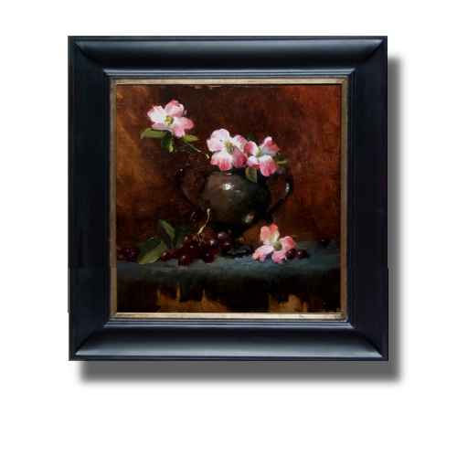 Framed "Dogwoods" Original Oil Painting Study
