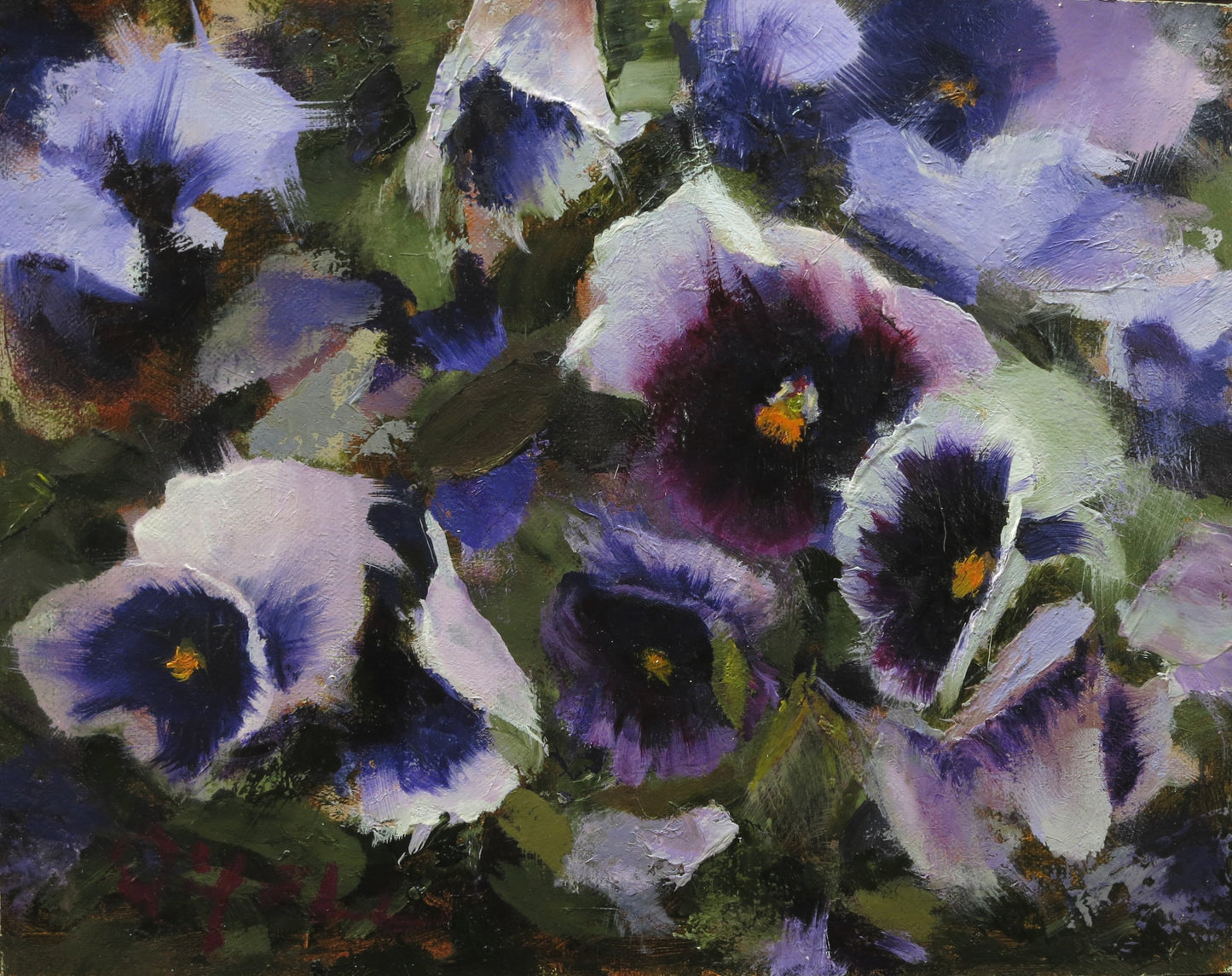 "Purple Pansies"