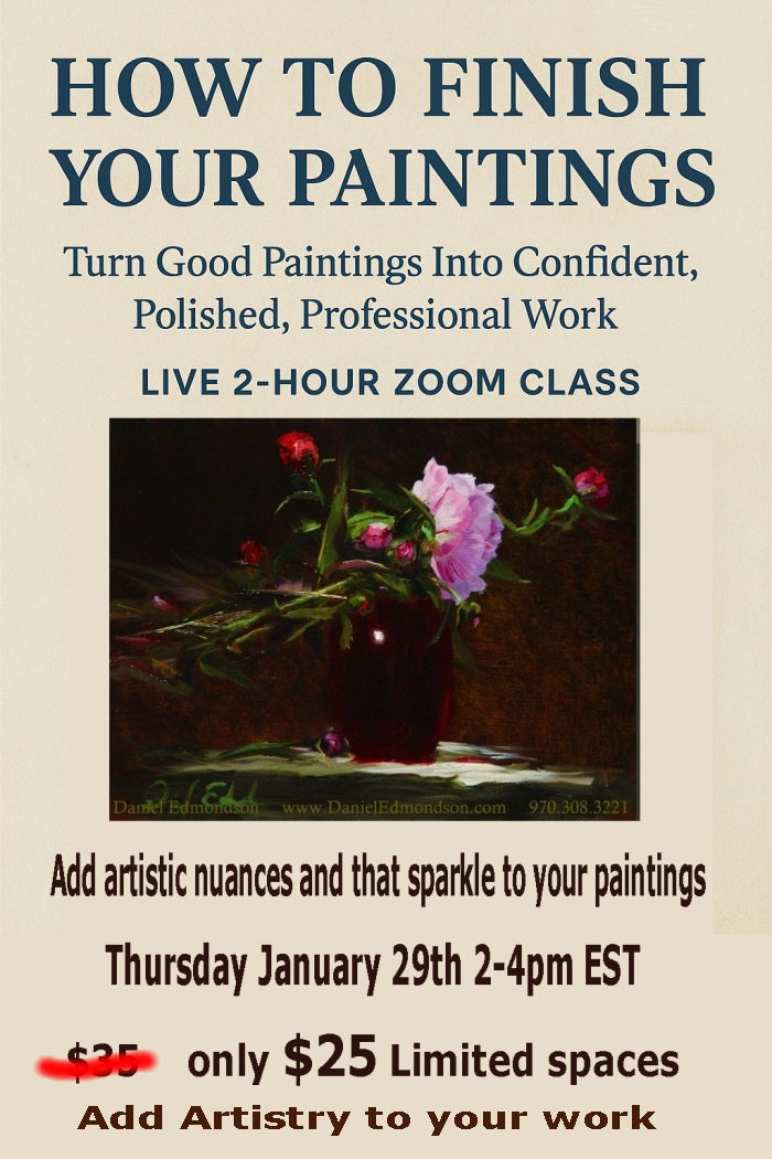How to Finish Paintings and make them arty