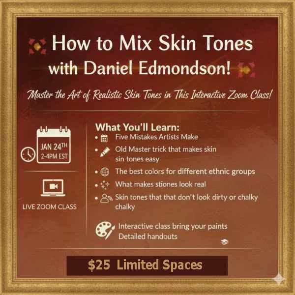 How to Mix Skin Colors - Live Class with Daniel Edmondson