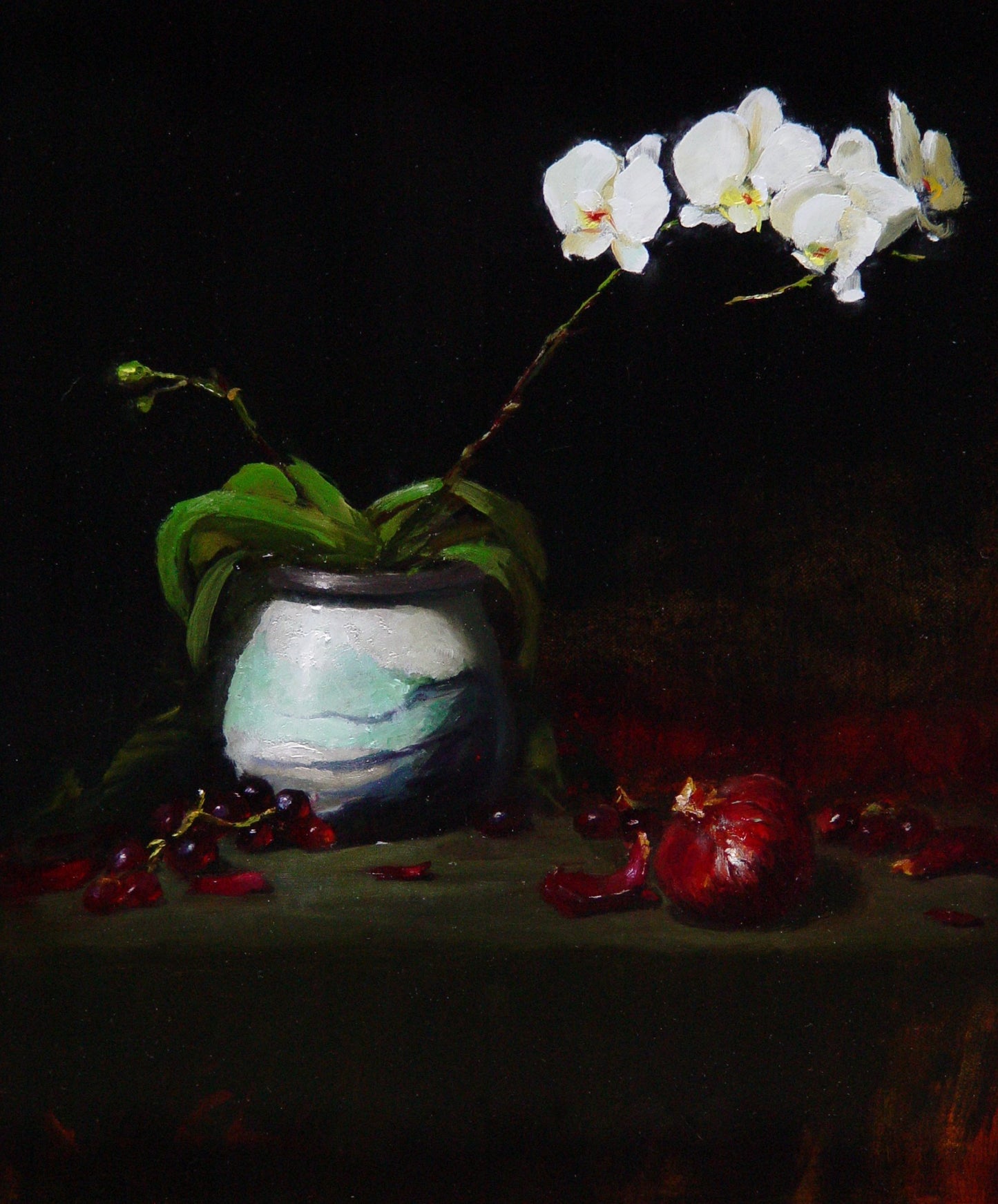 "Orchid and Red Onion"