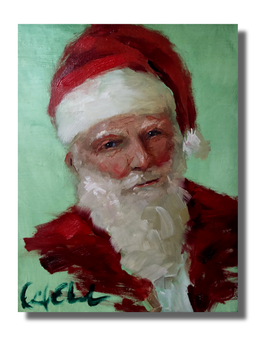Santa Claus Painting Print/Giclee